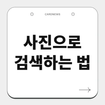 사진으로 검색하는 법