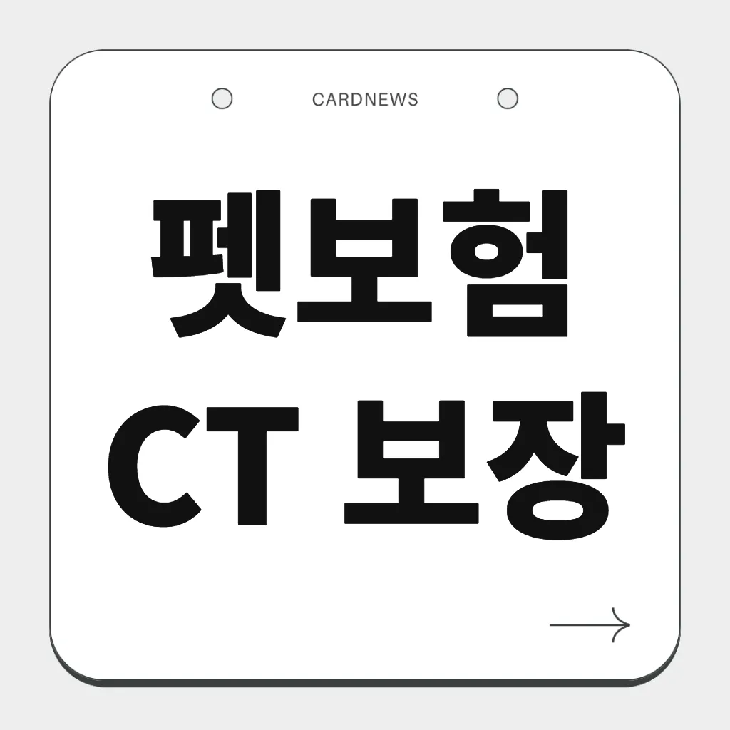 펫보험 CT 보장